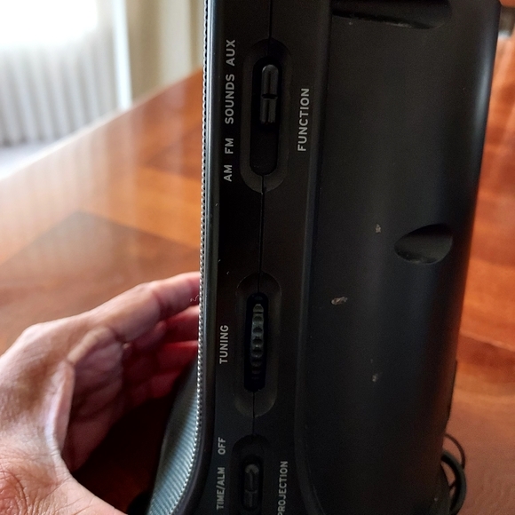 TIMEX PROJECTION ALARM CLOCK RADIO T-436B INDIGLO-4 NATURAL SOUNDS - Picture 5 of 6